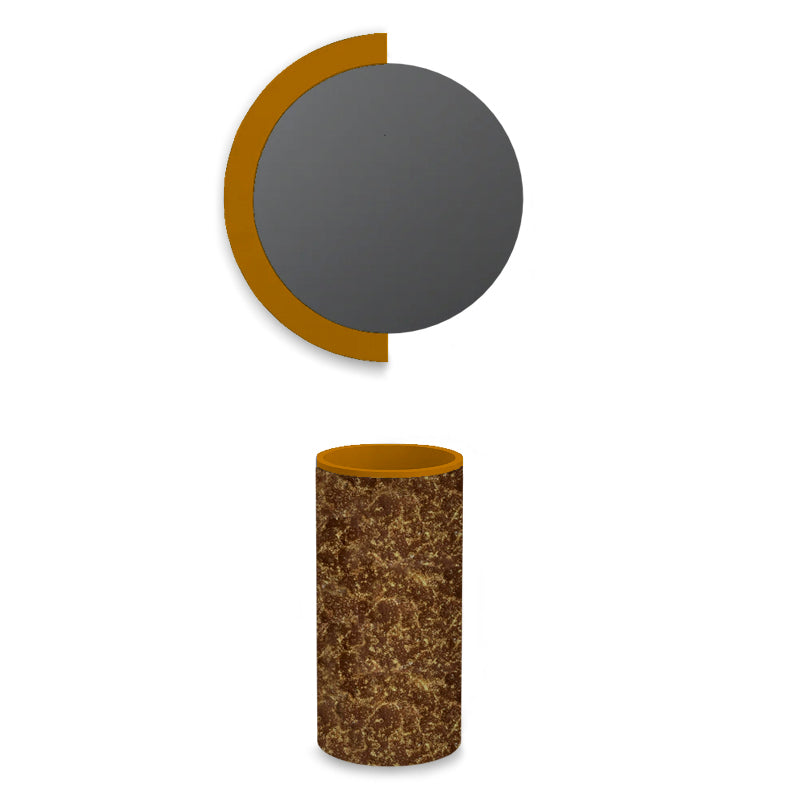 Lavabo free-standing in Matrespan Caramel