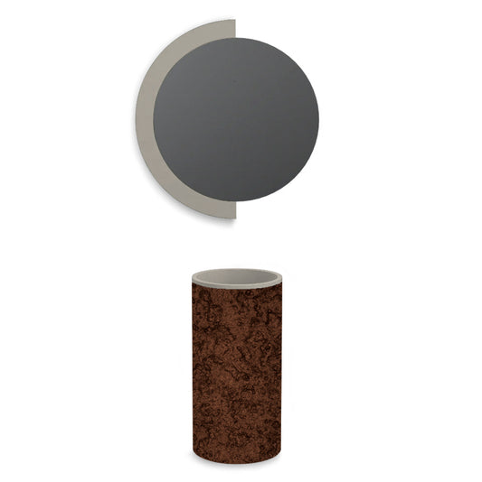 Lavabo free-standing in Matrespan Color Brown