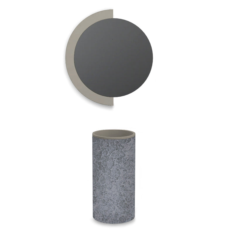 Lavabo free-standing in Matrespan Color Inox