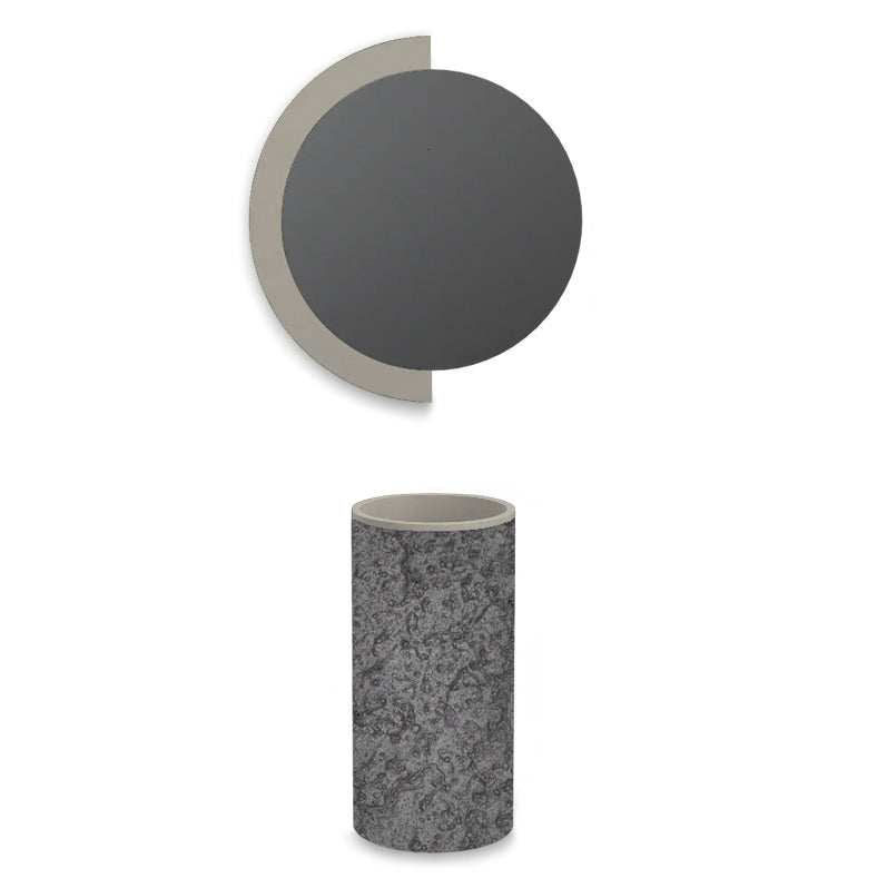 Lavabo free-standing in Matrespan Color Steel