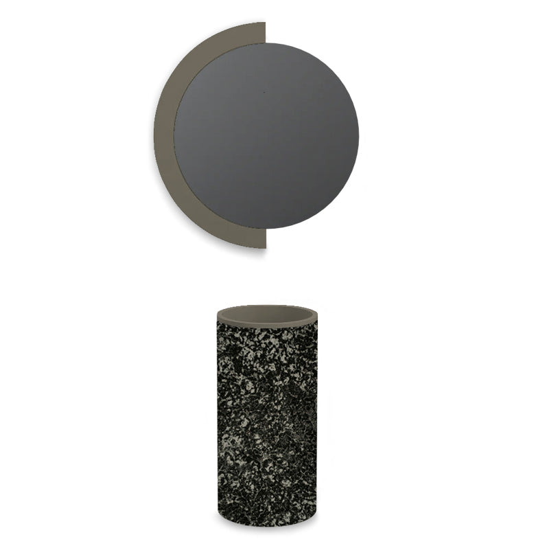 Lavabo free-standing in Matrespan Luxury Dark Silver
