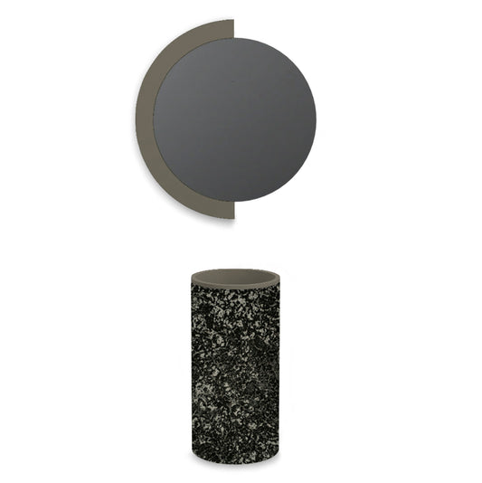 Lavabo free-standing in Matrespan Luxury Dark Silver