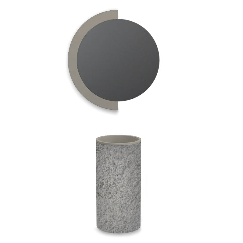 Lavabo free-standing in Matrespan Silver