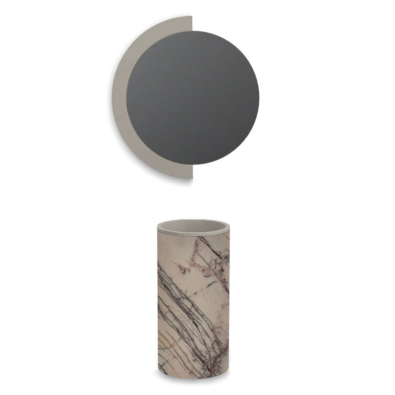 Lavabo free-standing in Microlamina Vintage White 1 var1