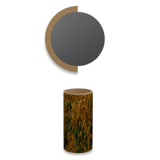 Lavabo free-standing in Walltouch Twill (Leaf Gold)