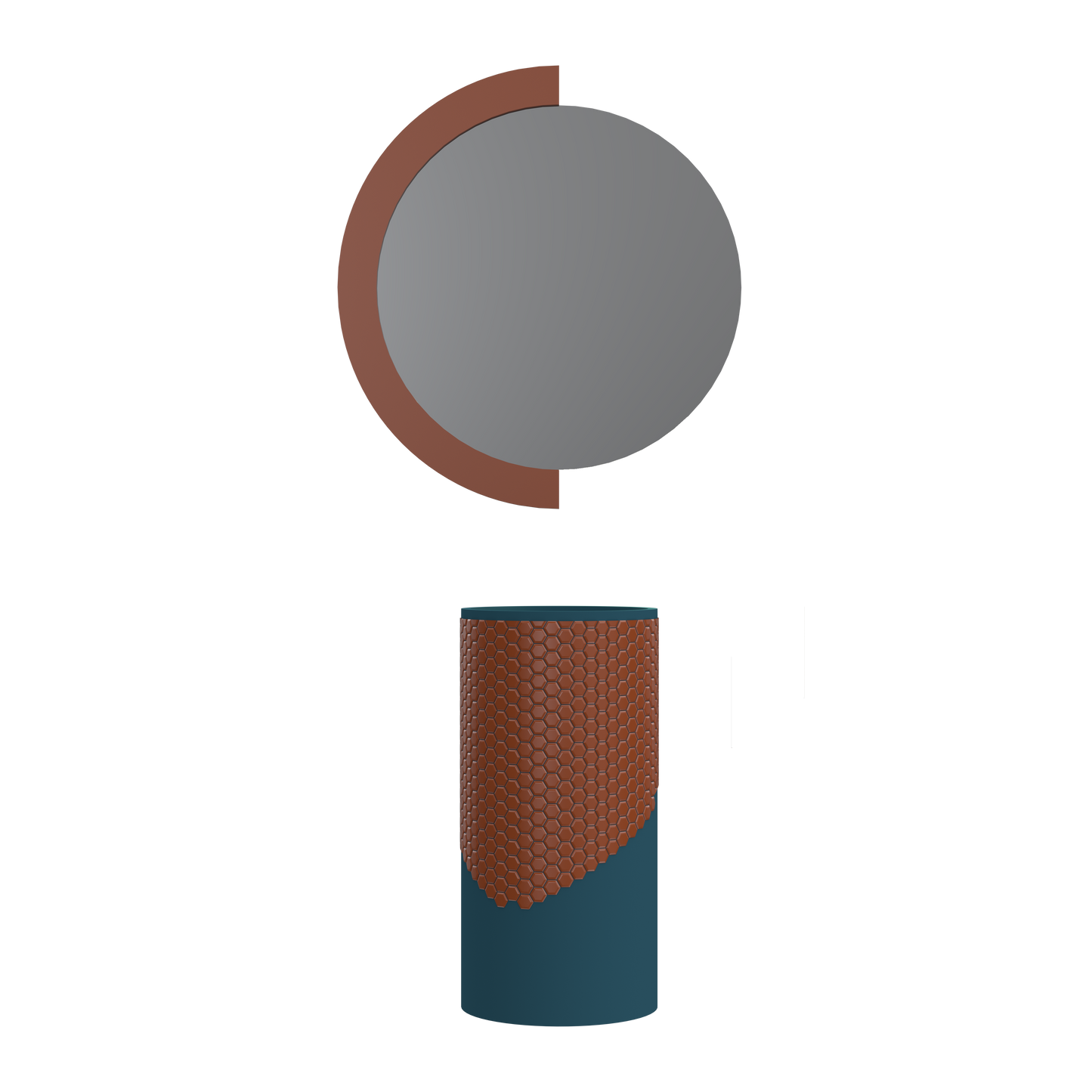 Lavabo free-standing in Microtiles Grass