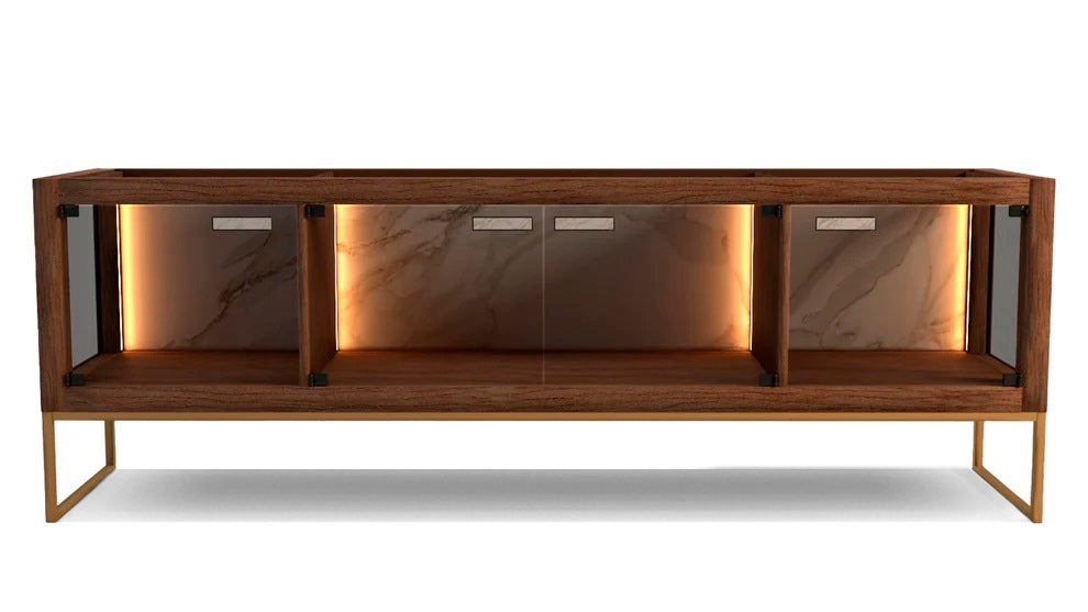 Madia Bassa 4 Ante Glass