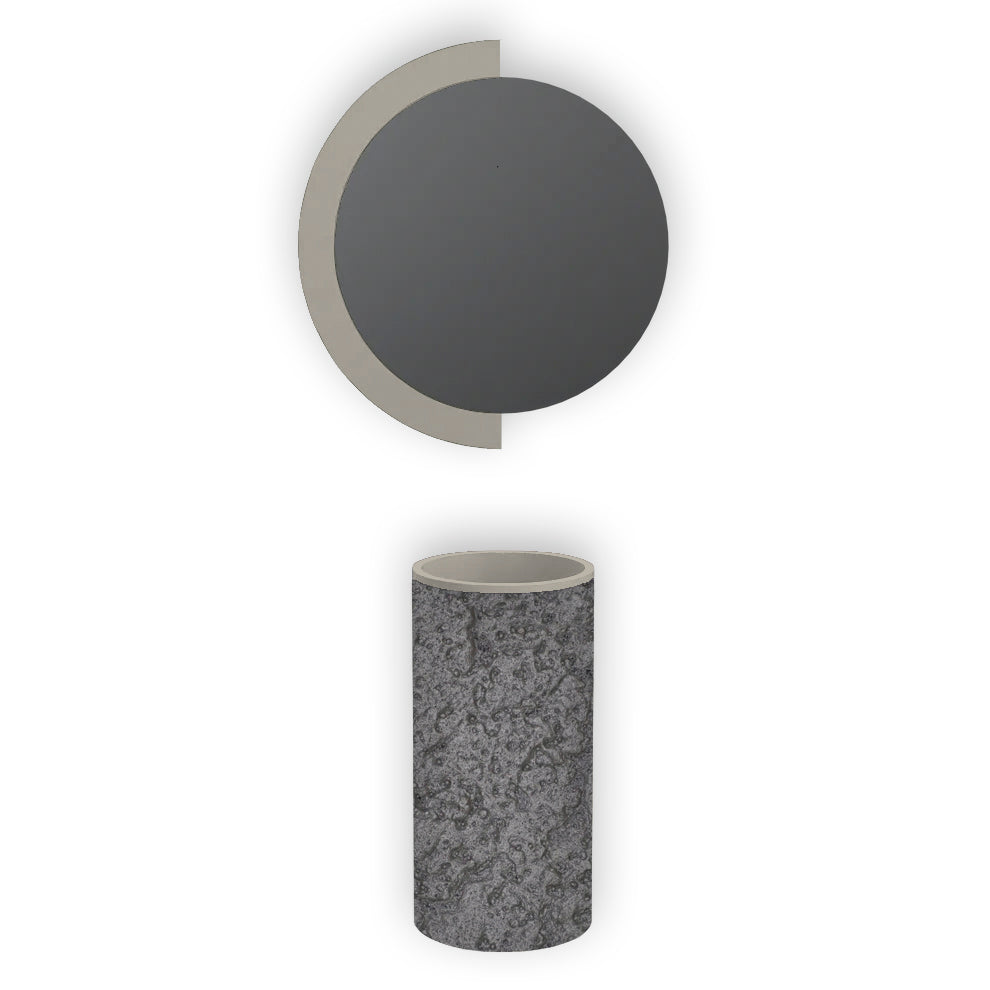 Lavabo free-standing in Matrespan Color Steel