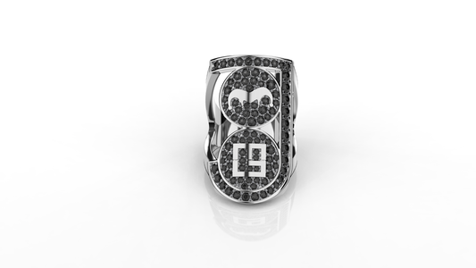 Fool&Cool Ring White Black Stone