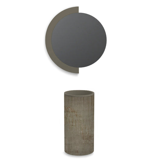 Lavabo free-standing in Microlamina Ghost var1