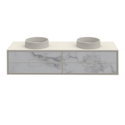 Mobile Bagno Charm 180cm White Marble