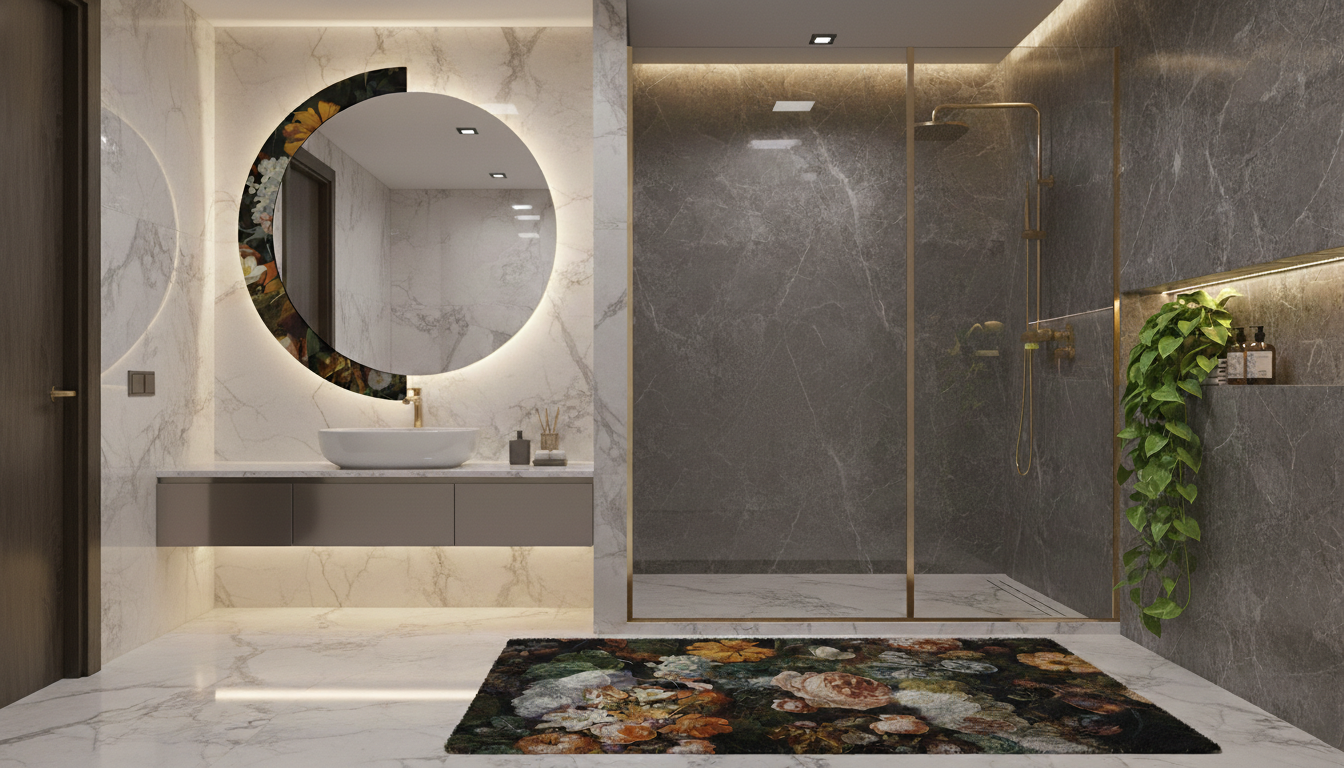 Specchio Half Moon Flowly