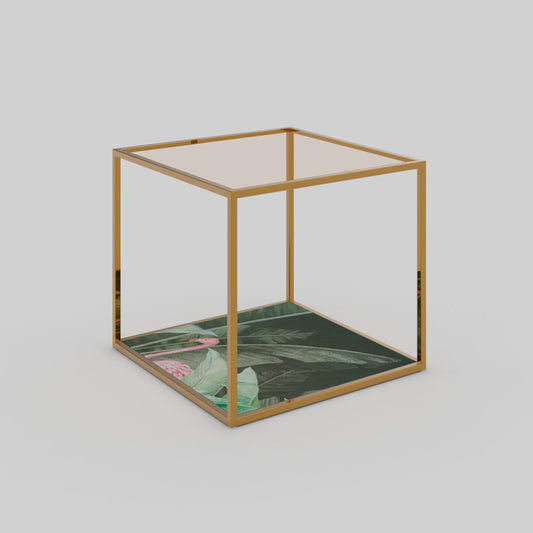 Coffee table WIRE HIGH GLASS