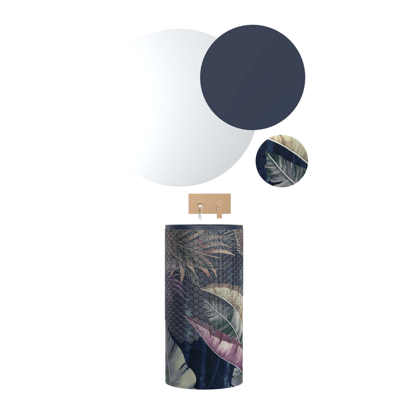 Lavabo free-standing in Microtiles Nabel